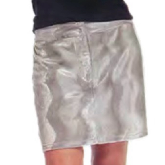 EUC Free People Metallic Mini Skirt *Vintage Y2K/90s* - Picture 8 of 15